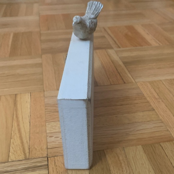 8.5” x 3.5” x 1” Decorative Home Sign with Bird Accent - Picture 5 of 6